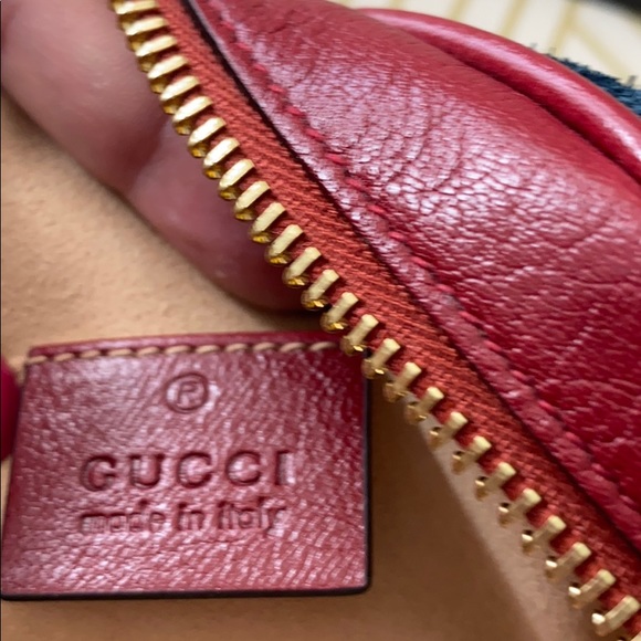 GUCCI Suede Calfskin Web Mini Ophidia w Box Duster - Picture 11 of 16